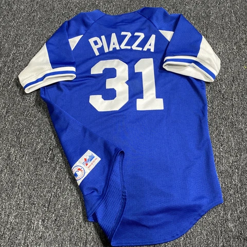 Vintage LA Dodgers Mike Piazza #31 Made in USA Jersey Majestic MLB Mens M 6582 Cover