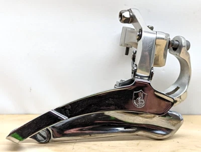 Abrazadera triple Campagnolo Record vintage en el desviador delantero Foto 1 de 4