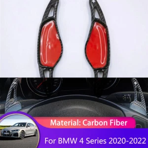 2pcs ABS Steering Wheel Shift Paddle Shifter Extensions For BMW 4 Series G22 - Picture 1 of 9