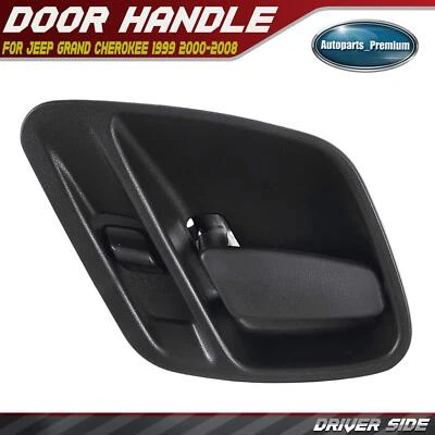 Driver Side Black Interior Door Handle for Jeep Grand Cherokee WJ 1999 2000-2004 - Image 1 of 4