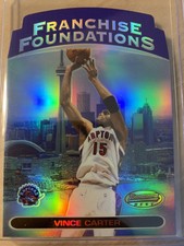 1999-00 Bowman’s Best Vince Carter Franchise Foundations Die Cut Refractor #FF08