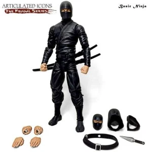 Artikulierte Symbole Basic Ninja schwarz The Feudal Serie Fwoosh Figur Box nicht neuwertig - Bild 1 von 4