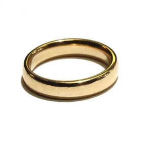 14k yellow gold 5.2mm unisex comfort fit wedding band 5.2g gents size 5.75 - Picture 1 of 5