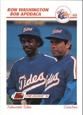 1991 Line Drive AAA #575 Coaches/Ron Washington/Bob Apodaca
