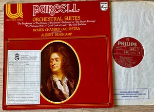 PHILIPS 6581 020 PURCELL ORCHESTRAL SUITES LP BEAUCAMP (1974) EX ENGLAND - Foto 1 di 3
