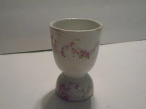 Antique Haviland Limoges Double Large Egg Cup Floral Garland Pastel Gold 3.75" - Picture 1 of 8