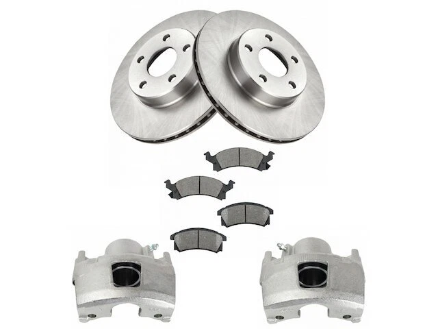 TRQ 77BM63D Front Brake Pad Rotor and Caliper Set Fits 1995 Pontiac Sunfire - Image 1 of 1