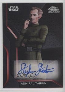 2022 Chrome Black Star Wars Dark Side Stephen Stanton Admiral Tarkin Auto 0z0m