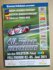 Motorsport Rennprogramm von Int. Trierer ADAC Bergrennen 2011 - Bild 1 von 2