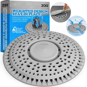 Recogedor de pelo para desagüe de ducha, desagüe de silicona premium - Imagen 1 de 12