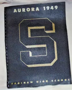 Vintage 1949 AURORA Saginaw MI High School Year Book Parson Ring Bound OLD - Picture 1 of 7