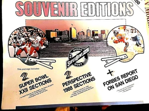 San Francisco 49ers, 1988 Super Bowl XXII SD Union & Tribune Newspaper - Picture 1 of 4