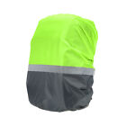 L Waterproof Backpack Rain Cover Adjustable Strap Reflective Strips Grey Green
