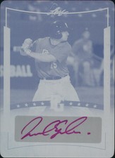 2014 Leaf Perfect Game Showcase Autos Print Plates Cyan #AJE2 Jonathan Engelmann