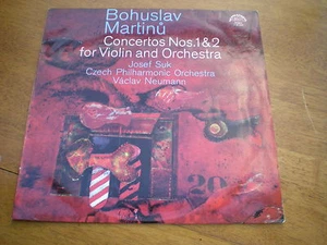 MARTINU - CONCERTOS NOS 1 FOR VIOLIN & ORCHESTRA = SUPRADHON 1101535 BLUE LABEL - Picture 1 of 2