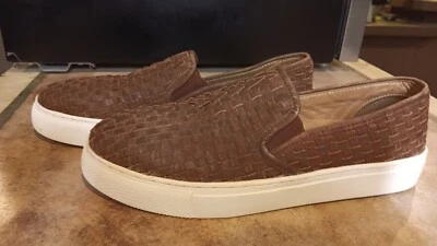 Coldwater Creek Brown Woven Leather Walking Loafers, Sz EU 40 (US Womens 9) - Image 1 of 4