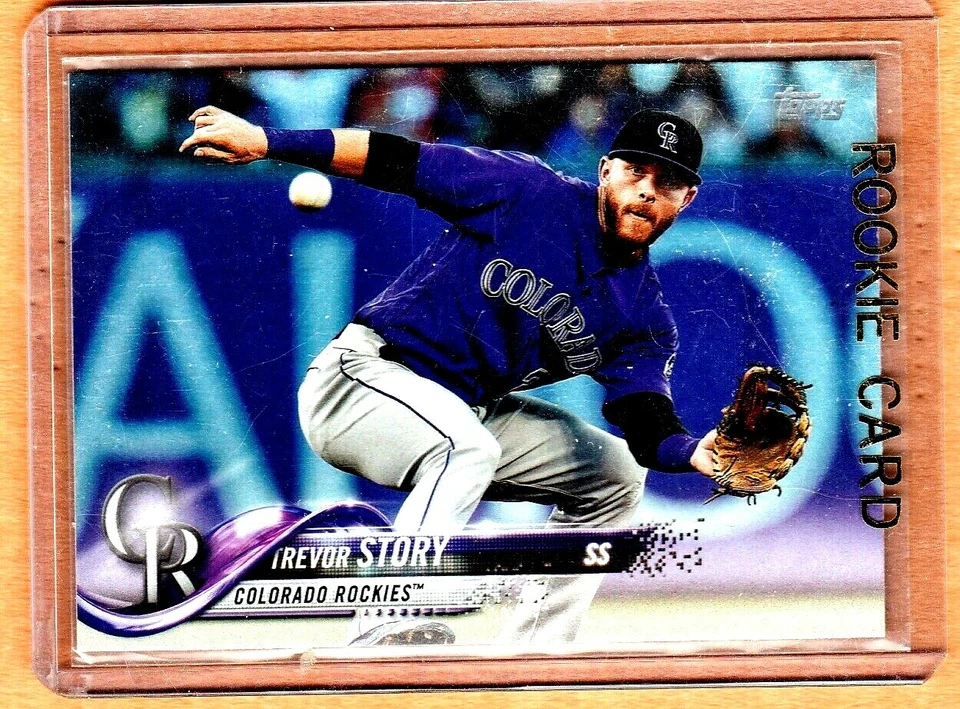 2018 TOPPS SERIES 1"TREVOR STORY" ++RAINBOW FOIL++COLORADO ROCKIES++ - Image 1 of 3