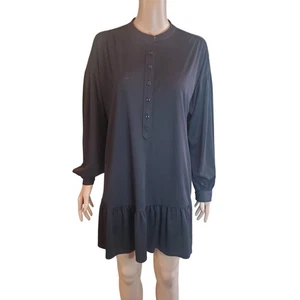 NEU Elizabeth & James Gr. S Oversize Drop Rüschen Taille Tunika Kleid - Bild 1 von 9