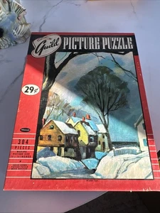 Vintage Gilde Bilderpuzzle über 304 Teile Wintersonne - Bild 1 von 5