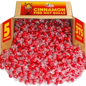Red Hot Cinnamon Candy Balls - 5 Pfund - Red Fire Candy Bulk - Einzeln - Bild 1 von 7