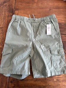 GAP Kids Shorts Regular Fit 10 Khaki Green Cargo New NWT - Picture 1 of 5