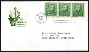 1940 Horace Mann educator Sc 869-5 FDC House Farnam, public school reformer (4N - Picture 1 of 1
