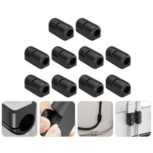 10 Pcs Cable Manager Office Wire Organiser Clip Cord Holders Management Clips - Afbeelding 1 van 12