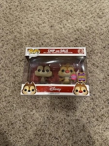 Funko POP Disney: Chip and Dale figuras de vinilo flocadas - paquete de 2 convenciones 2017 - Imagen 1 de 14