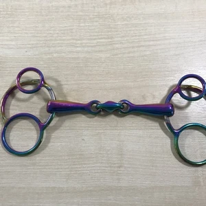 Bit bavaglio universale a 3 anelli 5 1/2" punta arcobaleno a losanga - Foto 1 di 4