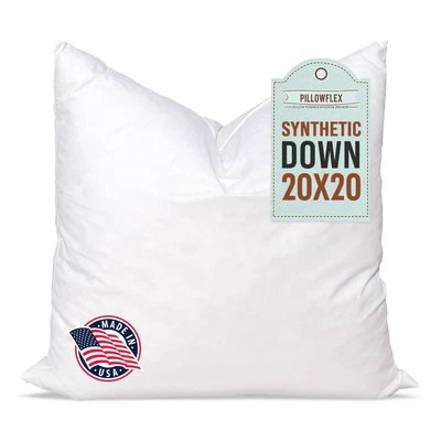 Pillowflex Synthetic Down Pillow Insert - 20x20 Down Alternative Pillow, Insert - Image 1 of 4