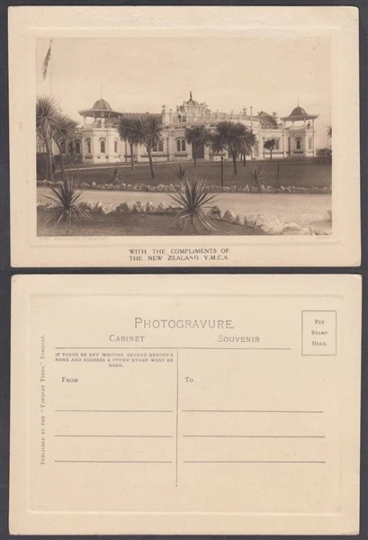 NUEVA ZELANDA 1914/9 PRIMERA GUERRA MUNDIAL PPC YMCA PAVILION TORQUAY (ID:056/D65914) Foto 1 de 1
