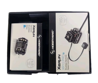 HOBBYWING HWI38020280 Combo XR10 Pro G2 ESC + XERUN V10 G3 4.5T Brushless Motor - Image 1 of 4