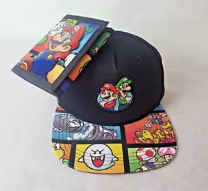Nintendo Super Mario & Luigi Hat & Wallet Youth Size New w/Tags - Picture 1 of 12