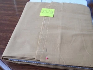 Light Camel Tan Poplin Type FABRIC 2 selvedges 45"W By the Yard 4 Available - Picture 1 of 1