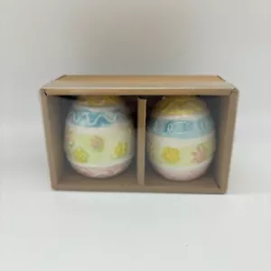 Sale e Pepe Shaker 2,5" Pastello Decorativo Uova di Pasqua, Decorazione NUOVO IN SCATOLA - Foto 1 di 4