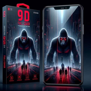 9D Full Cover Gorilla glass For iPhone 16 15 13 14 13 11 7 8 Screen Protector - Afbeelding 1 van 3