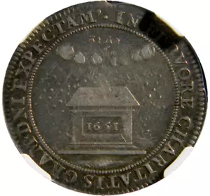 1651 Francia Luis & Henriette matrimonio ficha de plata NGC XF 40 (14-11) - Imagen 1 de 5