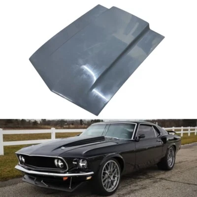 Ford Mustang 1969-1970 capó de inducción de fibra de vidrio de 3 pulgadas Foto 1 de 4
