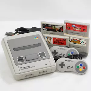 Consola Super Famicom SHVC-001 Nintendo Sistema Probado wz 4 Juegos SM11790450 - Imagen 1 de 12