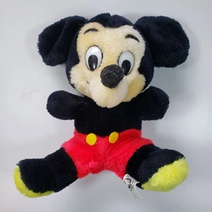 Baby Mickey Mouse 9" Plush Stuffed Toy VINTAGE 1970's EXCELLENT CONDITION!!! - Picture 1 of 5
