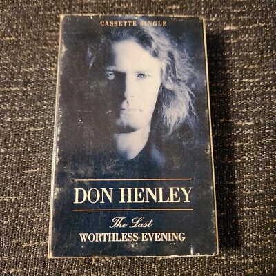 Don Henley Last Worthless Evening Cassette Single Cassingle - Image 1 of 3