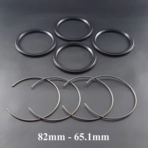 Set anello centro mozzo ruote BBS 82 mm 65,1 mm rubinetto alluminio RC RK CH RX LM RS - Foto 1 di 2