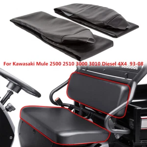 Cubierta de asiento de banco para Kawasaki Mule 2500 2510 3000 3010 UTV diésel 4X4 cubiertas negras - Imagen 1 de 9
