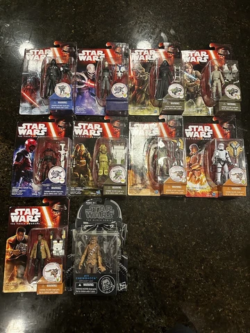 STAR WARS 2015 The Force Awakens 3.75” Action Figures Lot Of 10. Disney Cover