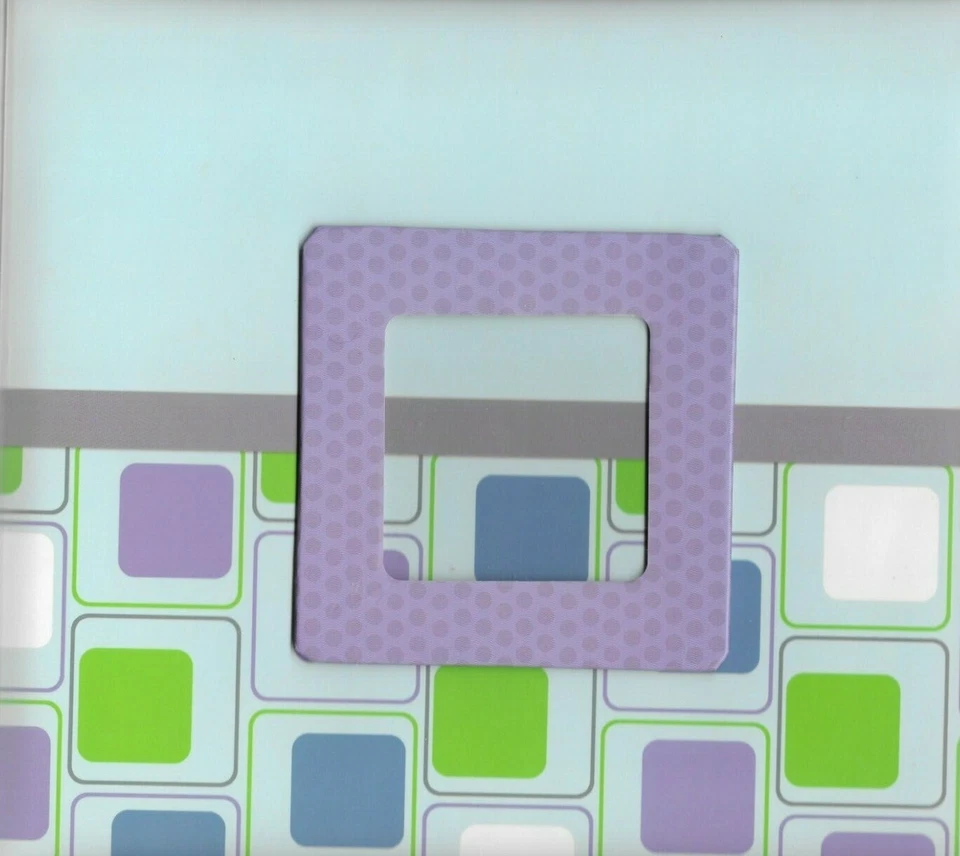 Álbum de recortes en blanco azul retro cuadrados adolescente moderno 8 x 8 20 páginas Foto 1 de 1