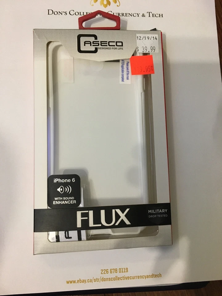 Caseco Flux Clear Case For IPhone 6/6s Plus + W/ Screen Protector - Clear/ White - Image 1 of 2