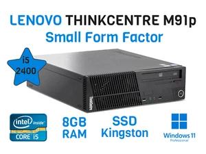 PC Desktop Lenovo Thinkcentre M91p SFF i5-2400, SSD 120GB, Ram 8GB - Revisionato - Bild 1 von 12