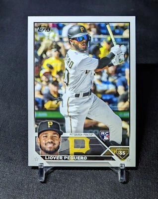 Liover Peguero Flagship Rookie Card RC 2023 Topps Series 1 Baseball #238 Pirates - Image 1 of 2