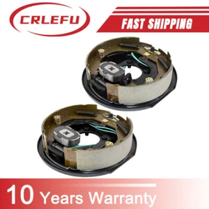 Paquete de 2 frenos de remolque eléctrico 10" x 2-1/4" conjunto eje de 3.500 libras 21003 - Imagen 1 de 8