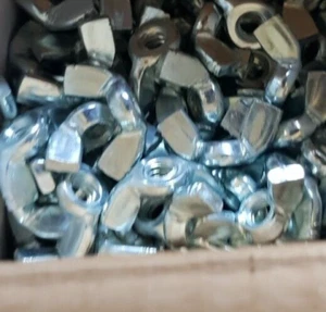 20 pcs WING Nut, thread size: Whitworth BSW 3/16" x 24, zinc plated steel - Picture 1 of 2